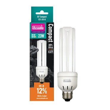 Arcadia D3+ Compact Bulb, 12%, 23W